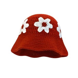 bob crochet bicolore fleuri