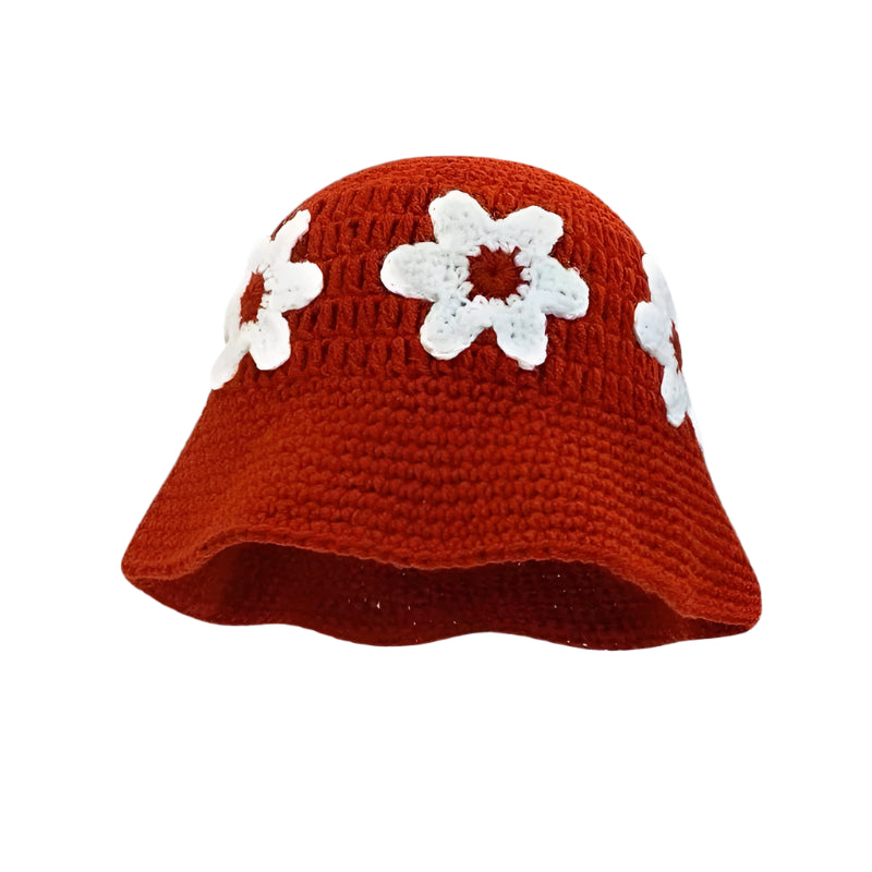 bob crochet bicolore fleuri