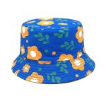 Bob à motif floral réversible