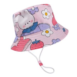 bob enfant lapin rose