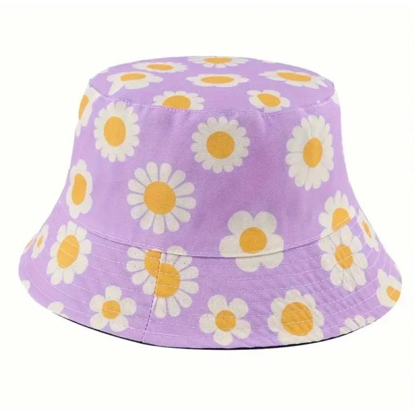 bob mauve à fleurs