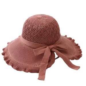 chapeau crochet à large bord