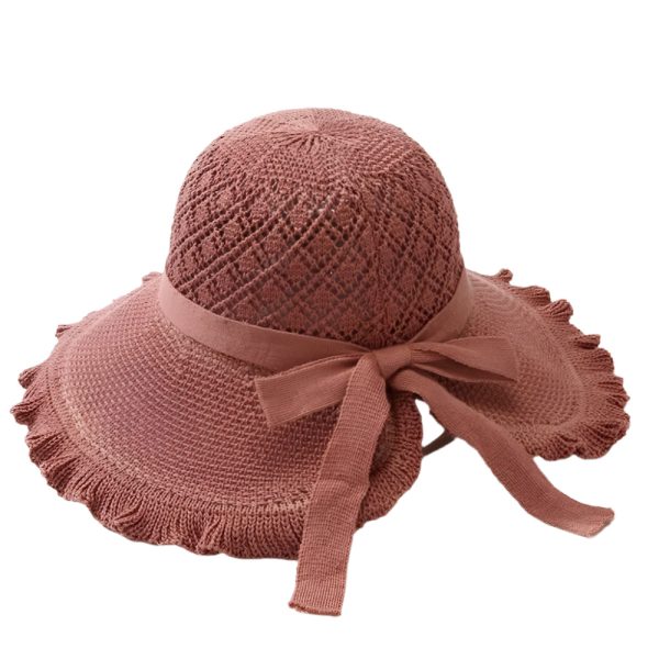 chapeau crochet à large bord