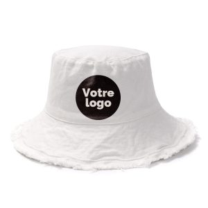chapeau bob à bord frangé