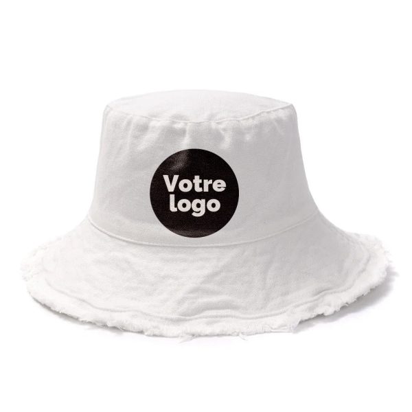 chapeau bob à bord frangé
