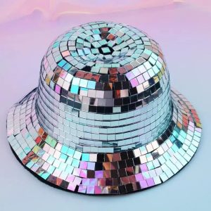 chapeau disco à sequins