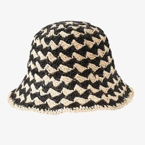 bob crochet paille bicolore