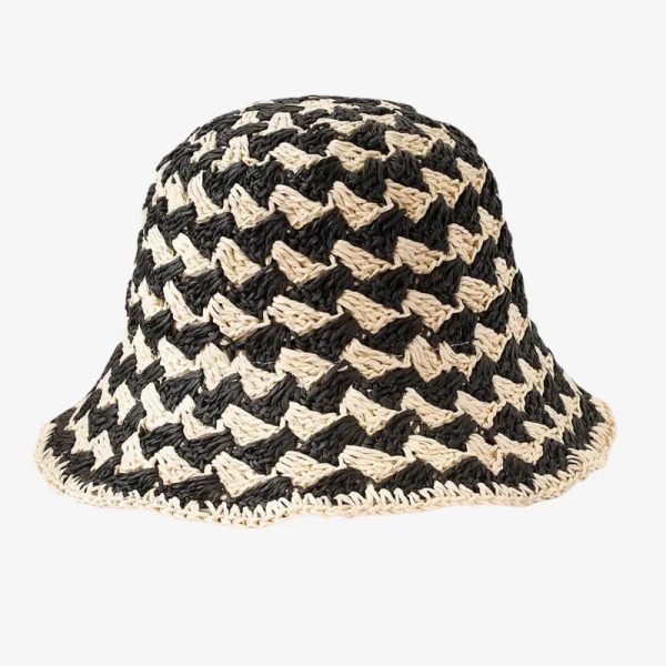 bob crochet paille bicolore
