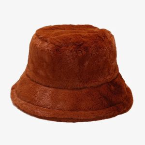 bob en fourrure marron