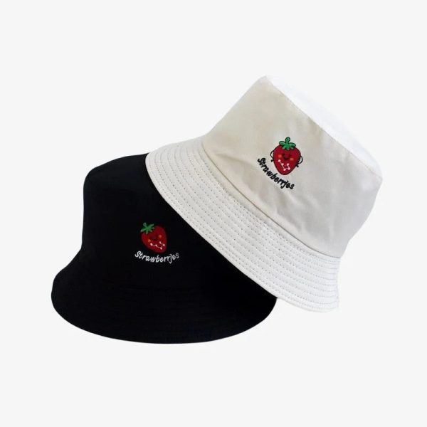 chapeau bob fraise